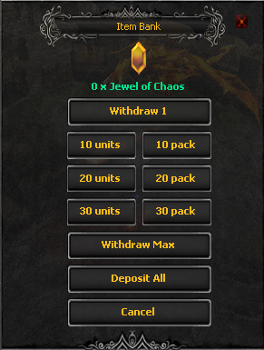 Item Bank Deposit